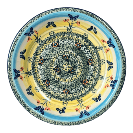 Bowl, Round, Pasta, 9.25" Bowl in "Butterflies in Flight" by Manufaktura | T159S-WKM