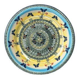 Polish Pottery 9.25" Pasta Bowl (Butterflies in Flight) | T159S-WKM Additional Image at PolishPotteryOutlet.com