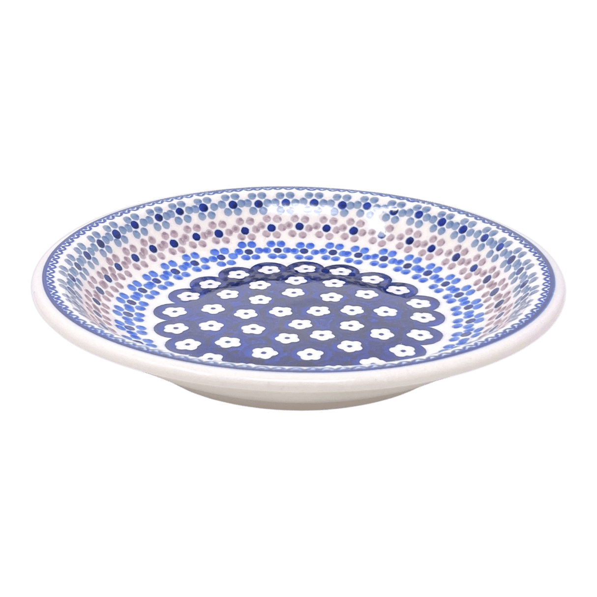Bowl, Round, Pasta, 9.25" Bowl in "Floral Chain" by Manufaktura | T159T-EO37