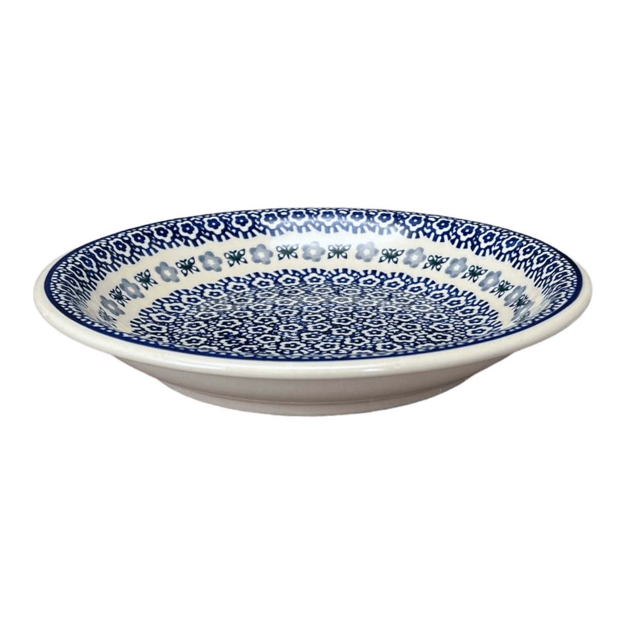 Bowl, Round, Pasta, 9.25" Bowl in "Butterfly Border" by Manufaktura | T159T-P249