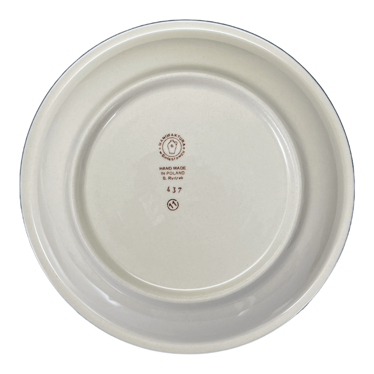 Bowl, Round, Pasta, 9.25" Bowl in "Sea of Hearts" by Manufaktura | T159T-SEA