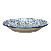 A picture of a Polish Pottery 9.25" Pasta Bowl (English Blue) | T159U-AS53 as shown at PolishPotteryOutlet.com/products/9-25-pasta-bowl-english-blue-t159u-as53