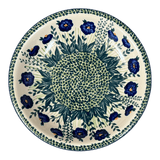 Bowl, Round, Pasta, 9.25" Bowl in "Bouncing Blue Blossoms" by Manufaktura | T159U-IM03