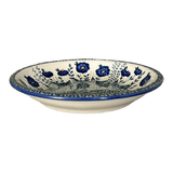Bowl, Round, Pasta, 9.25" Bowl in "Bouncing Blue Blossoms" by Manufaktura | T159U-IM03