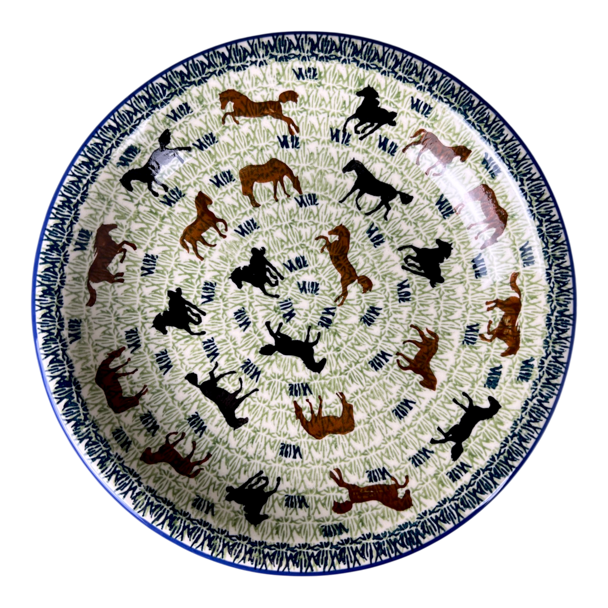 Bowl, Round, Pasta, 9.25" Bowl in "On the Range" by Manufaktura | T159U-INK2