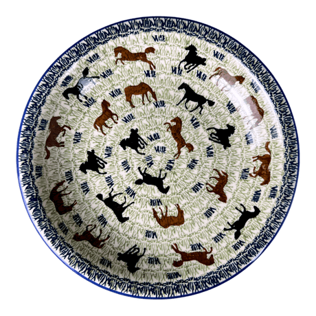 Bowl, Round, Pasta, 9.25" Bowl in "On the Range" by Manufaktura | T159U-INK2