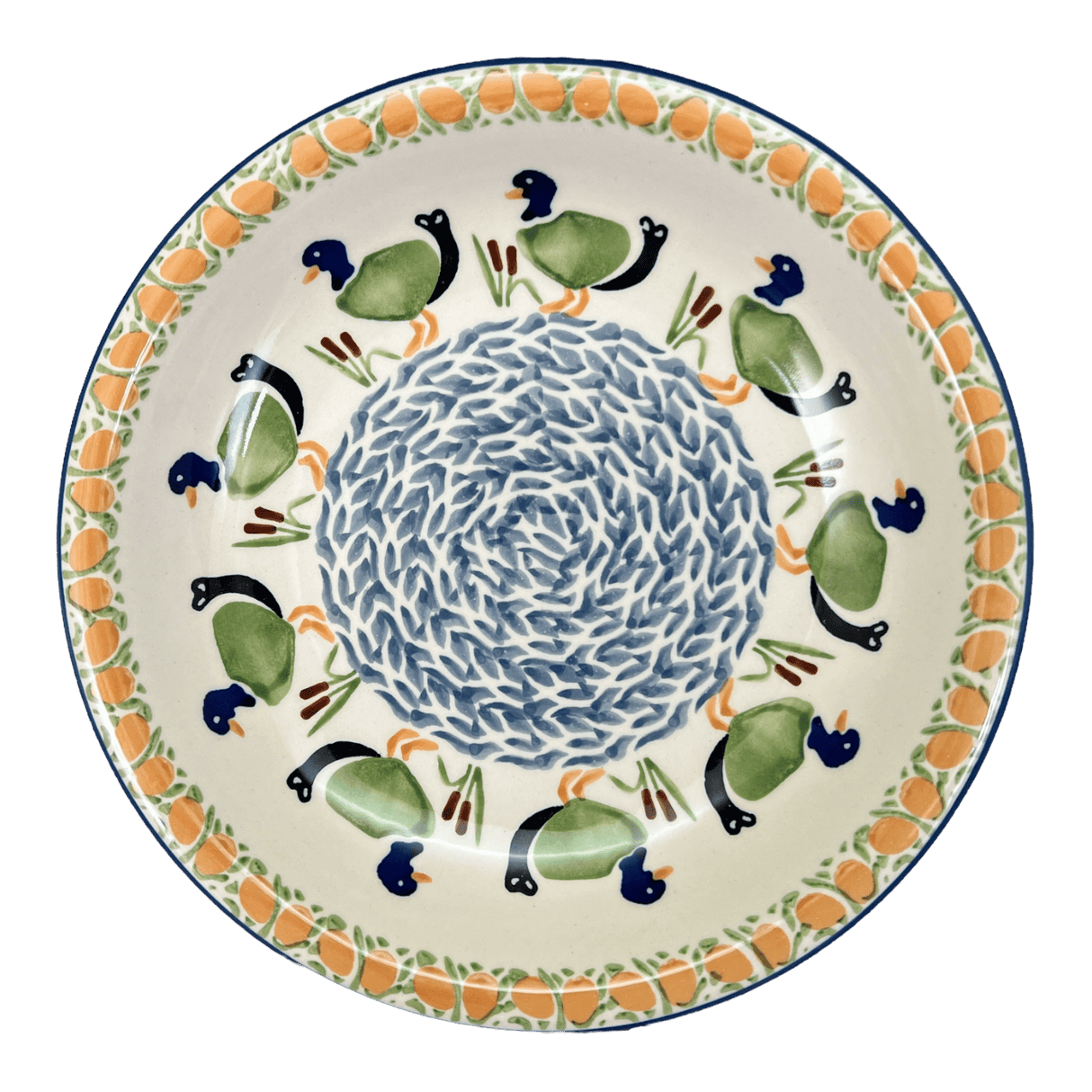 Bowl, Round, Pasta, 9.25" Bowl in "Ducks in a Row" by Manufaktura | T159U-P323