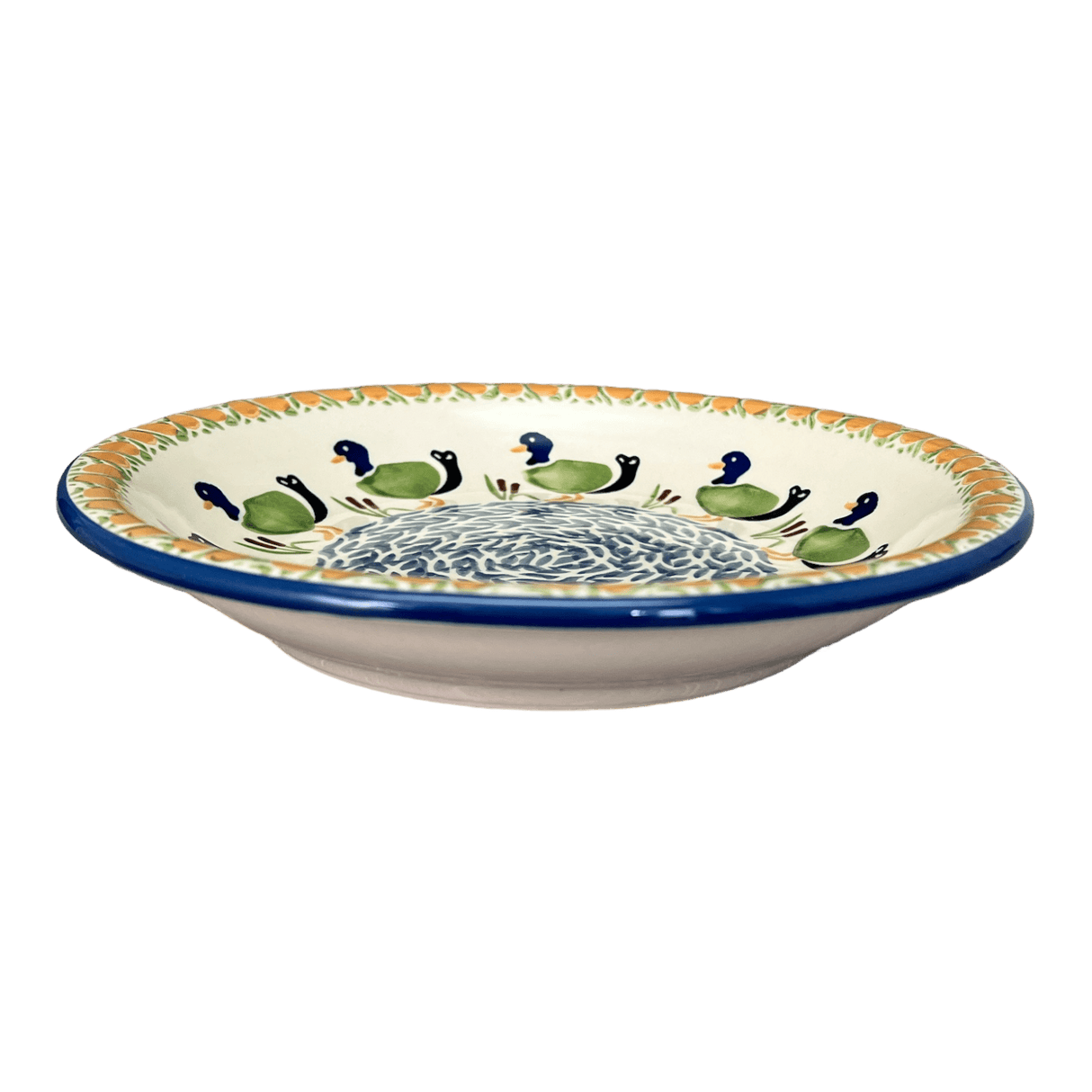Bowl, Round, Pasta, 9.25" Bowl in "Ducks in a Row" by Manufaktura | T159U-P323