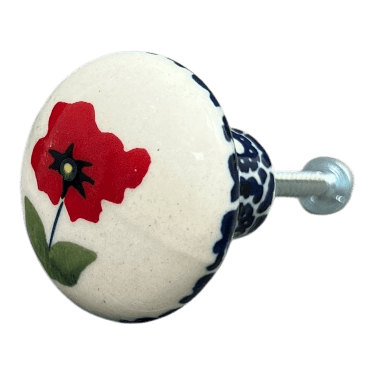 Drawer Pull, 1.5" in "Poppy Garden" by Manufaktura | U001T-EJ01