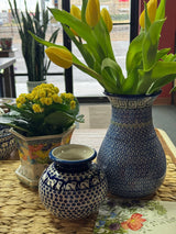 Vase, Tall, 8.5", WR (WR30D) in "Greek Columns" by W.R. Ceramika | WR30D-NP20