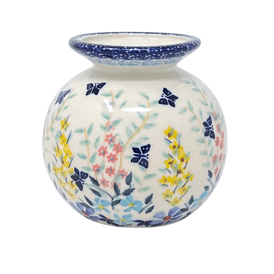 Vase, Bubble, Small 3.75" in "Butterfly Bounty" by Manufaktura | W001S-WK76