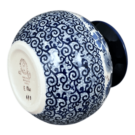 Vase, Bubble, 4.75" in "Blue Life" by Manufaktura | W002S-EO39