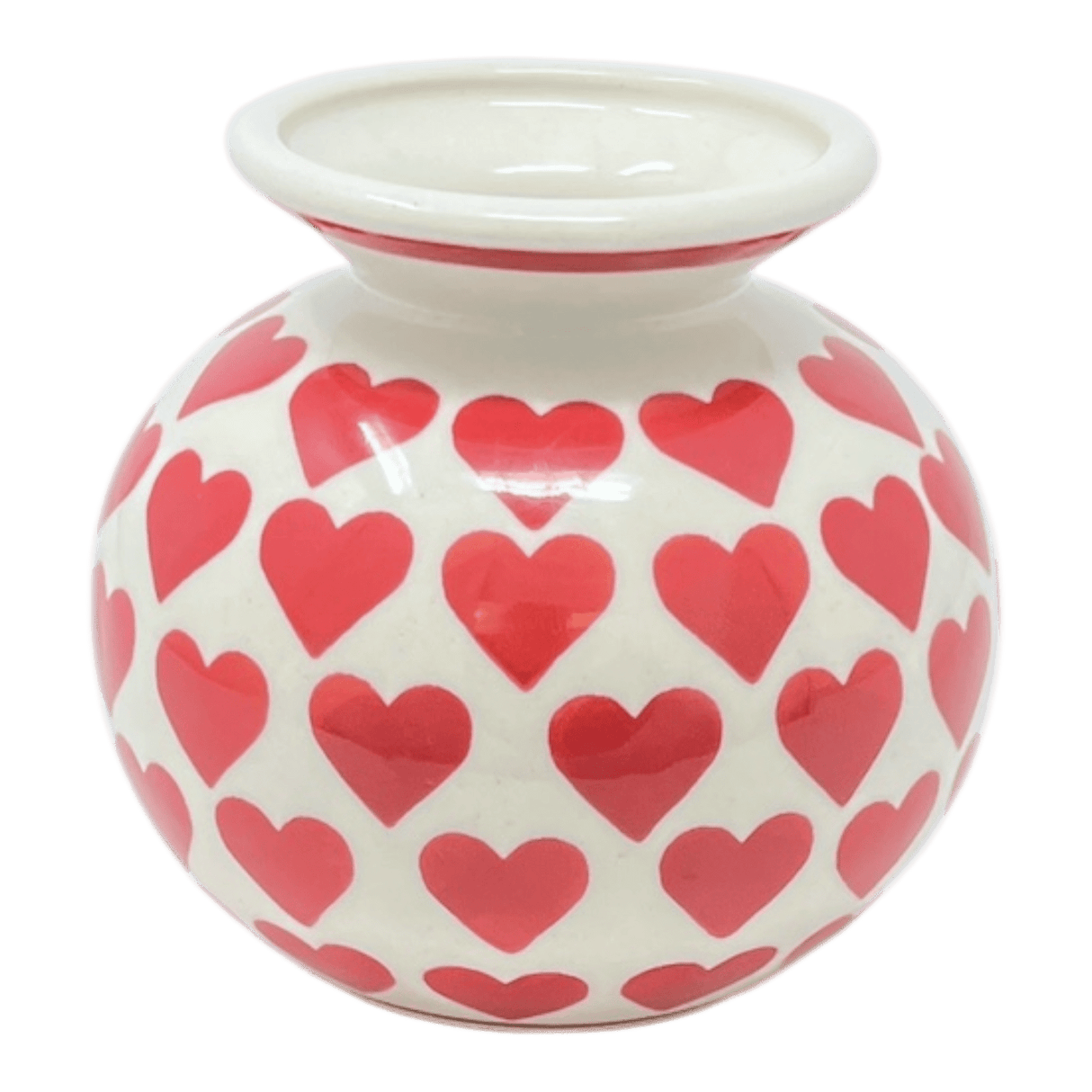 Vase, Bubble, 4.75" in "Whole Hearted Red" by Manufaktura | W002T-SEDC