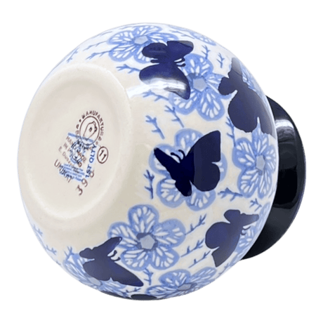 Vase, Bubble, 4.75" in "Blue Butterfly" by Manufaktura | W002U-AS58