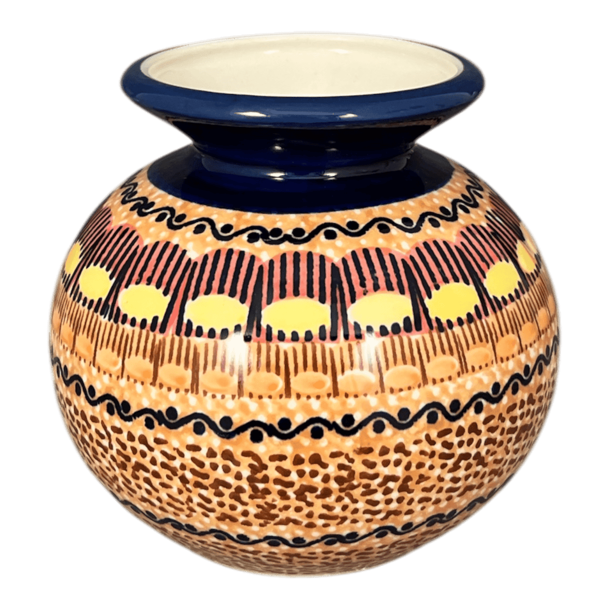 Vase, Bubble, 4.75" in "Desert Sunrise" by Manufaktura | W002U-KLJ