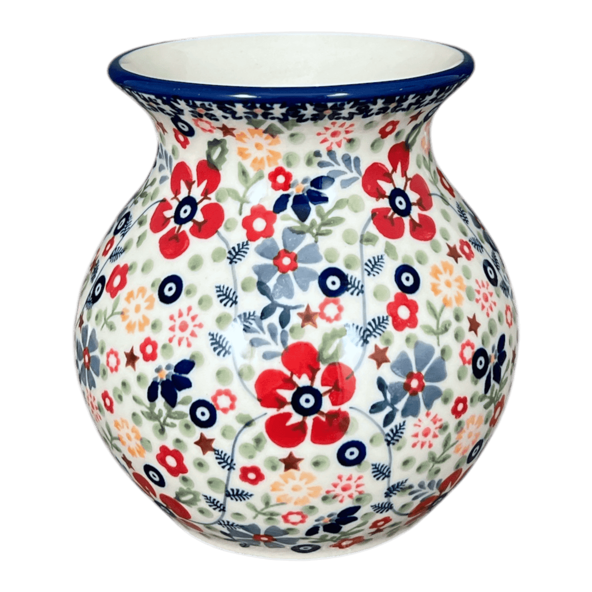 Vase, Bubble, 6" in "Full Bloom" by Manufaktura | W003S-EO34