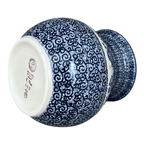 Vase, Bubble, 6" in "Blue Life" by Manufaktura | W003S-EO39