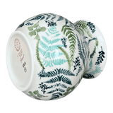 Vase, Bubble, 6" in "Scattered Ferns" by Manufaktura | W003S-GZ39