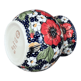 Vase, Bubble, 6" in "Poppies & Posies" by Manufaktura | W003S-IM02