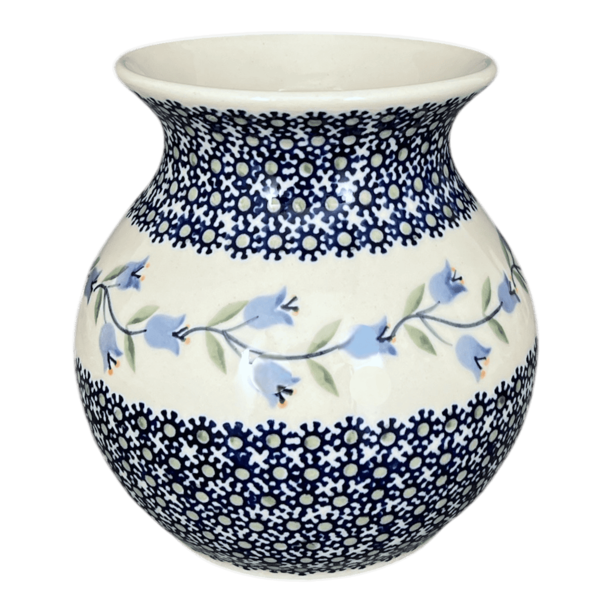 Vase, Bubble, 6" in "Lily of the Valley" by Manufaktura | W003T-ASD