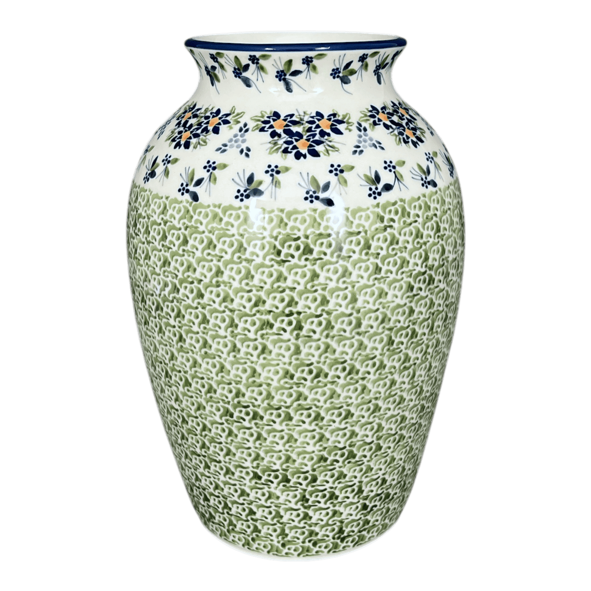 Vase, Folk, 10" in "Garden Splendor" by Manufaktura | W006S-GM11