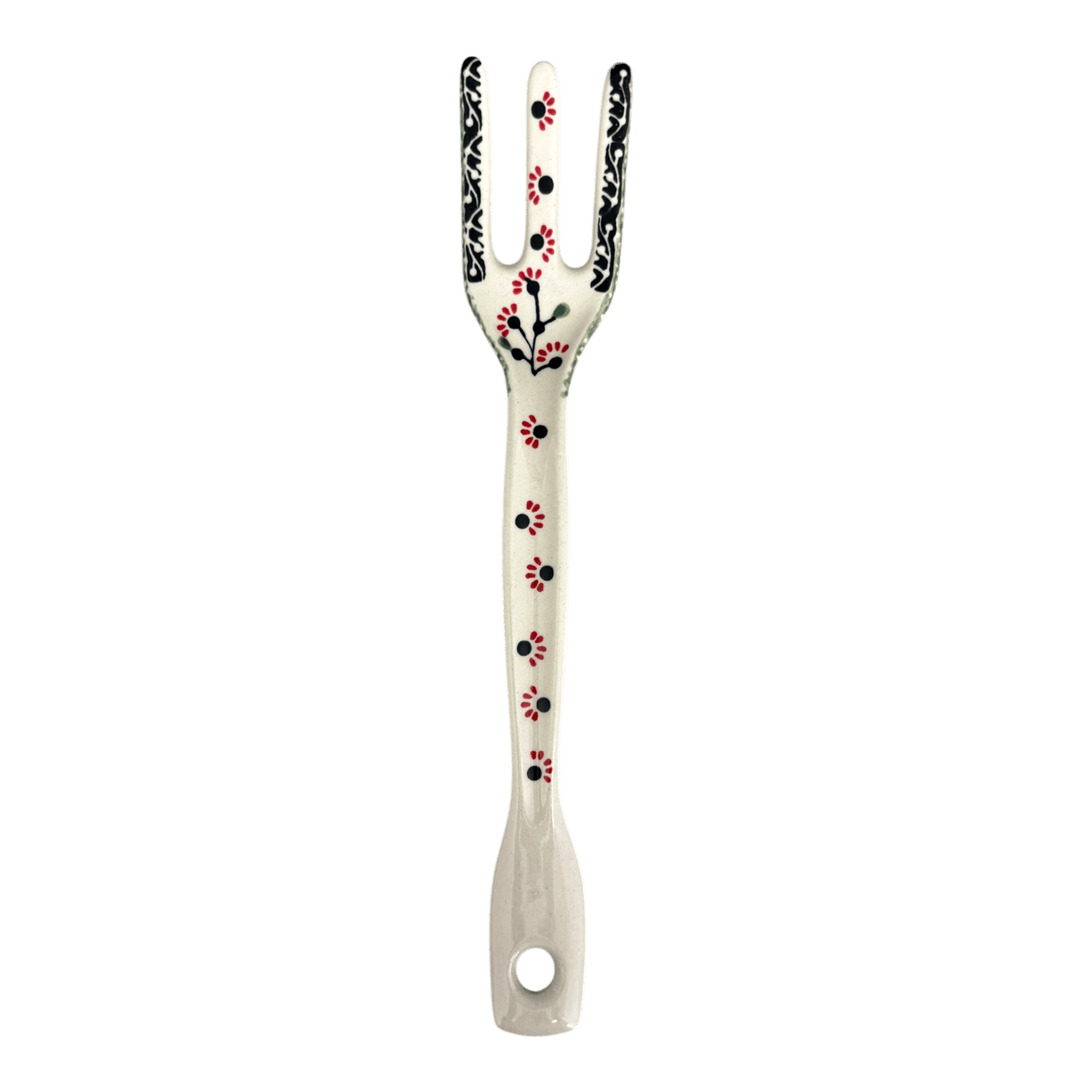 Fork, Serving Fork, 12" in "Cherry Blossoms" by Manufaktura | W011S-DPGJ