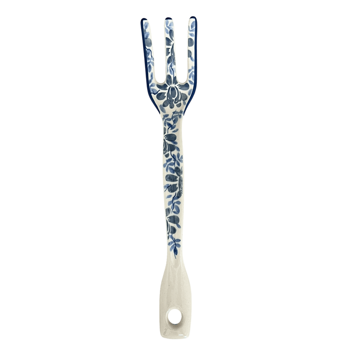 Fork, Serving Fork, 12" in "English Blue" by Manufaktura | W011U-AS53