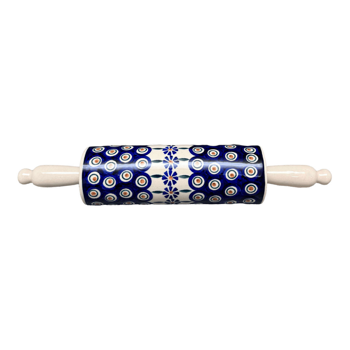 Rolling Pin, 14.25" in "Floral Peacock" by Manufaktura | W012T-54KK