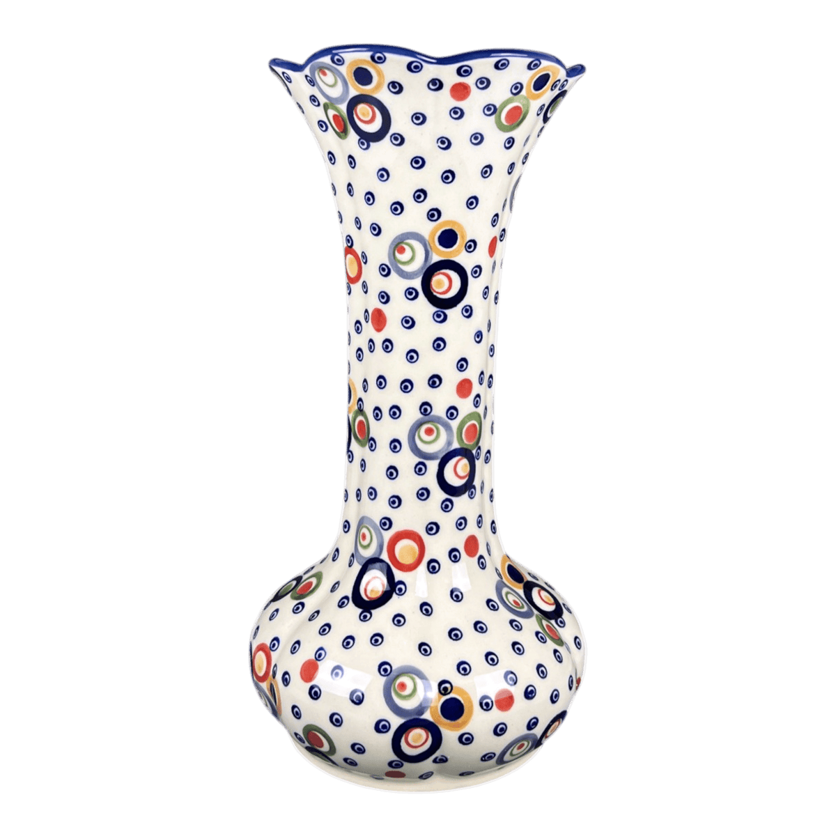 Vase, Tulip Lipped, 12.5" in "Bubble Machine" by Manufaktura | W014M-AS38
