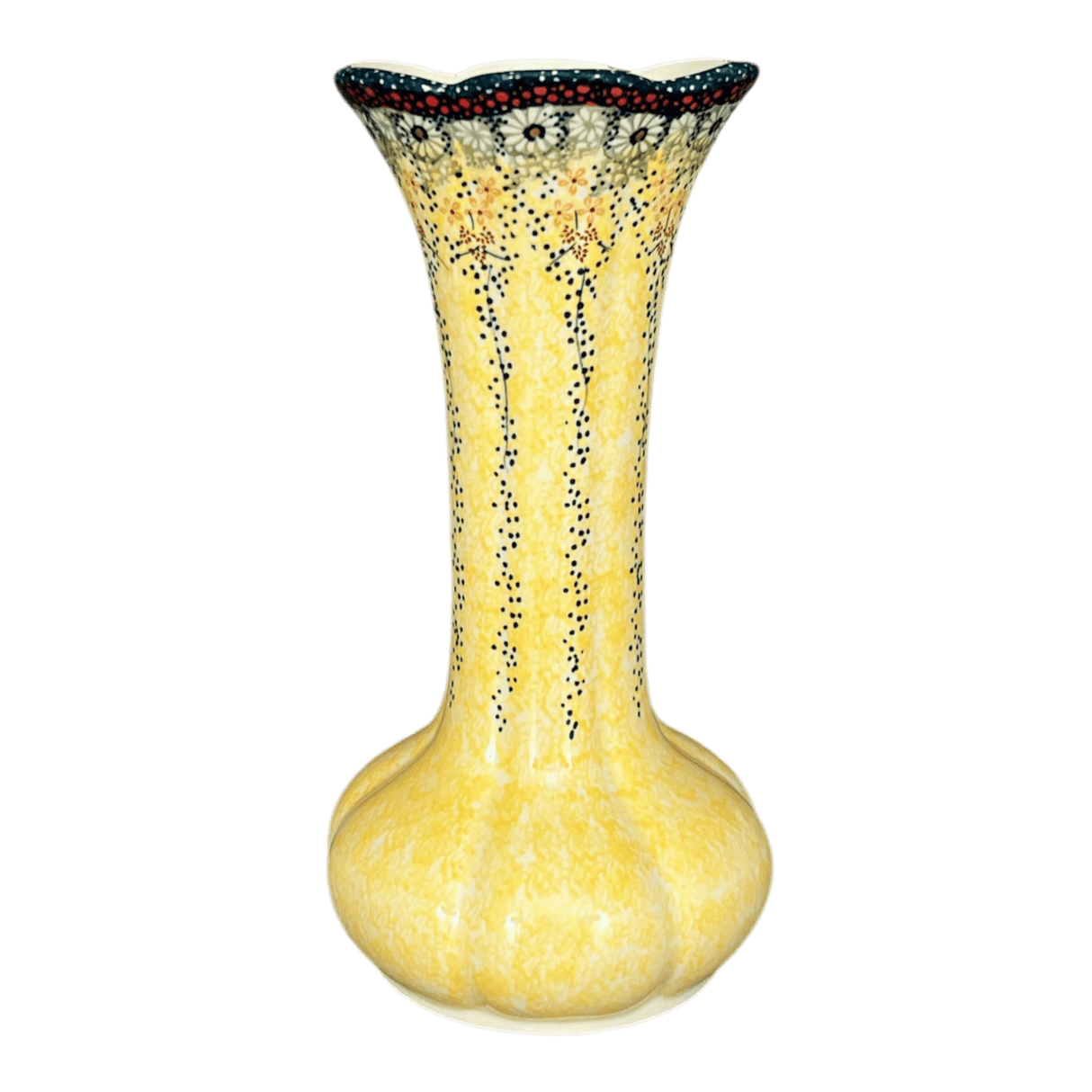 Vase, Tulip Lipped, 12.5" in "Sunshine Grotto" by Manufaktura | W014S-WK52