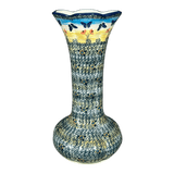 Vase, Tulip Lipped, 12.5" in "Butterflies in Flight" by Manufaktura | W014S-WKM