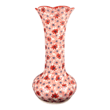 Vase, Tulip Lipped, 12.5" in "Scarlet Daisy" by Manufaktura | W014U-AS73