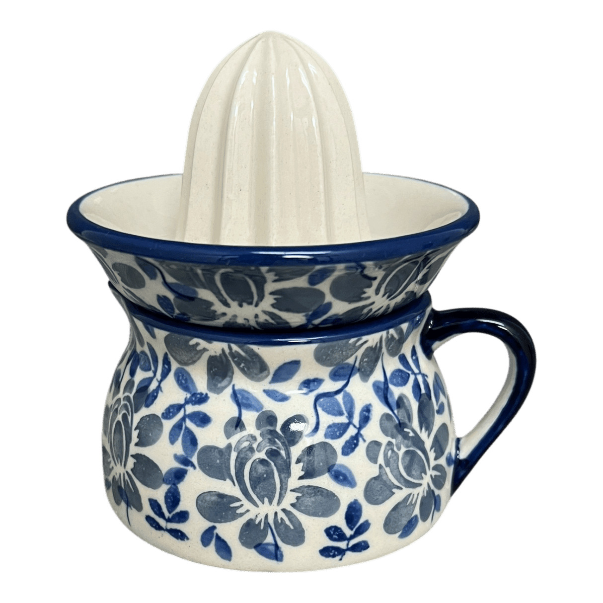 Juicer, Juicer w/ Jug, 4.5" in "English Blue" by Manufaktura | W017U-AS53