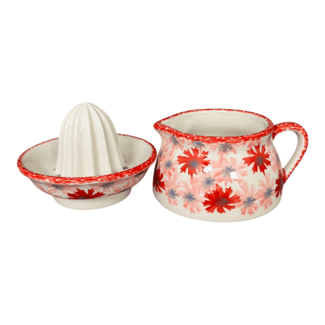 Juicer, Juicer w/ Jug, 4.5" in "Scarlet Daisy" by Manufaktura | W017U-AS73
