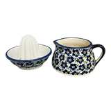 Juicer, Juicer w/ Jug, 4.5" in "Floral Revival Blue" by Manufaktura | W017U-MKOB