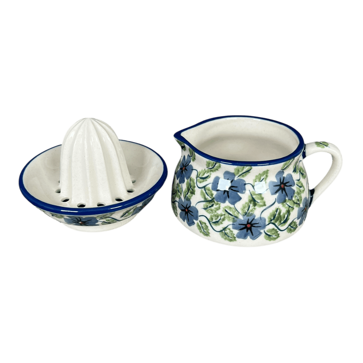 Juicer, Juicer w/ Jug, 4.5" in "Periwinkle Vine" by Manufaktura | W017U-TAB1