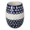Polish Pottery 8" Vase (Peacock Dot) | W020U-54K at PolishPotteryOutlet.com