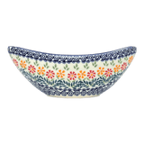 Vase, Ikebana, Oval, Frog Insert, 10.5" x 4.5" in "Flower Power" by Manufaktura | W022T-JS14