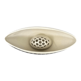 Vase, Oval, Frog Insert, 10.5" x 4.5" in "Metro" by Manufaktura | W022T-WCZM