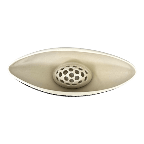 Vase, Oval, Frog Insert, 10.5" x 4.5" in "Metro" by Manufaktura | W022T-WCZM