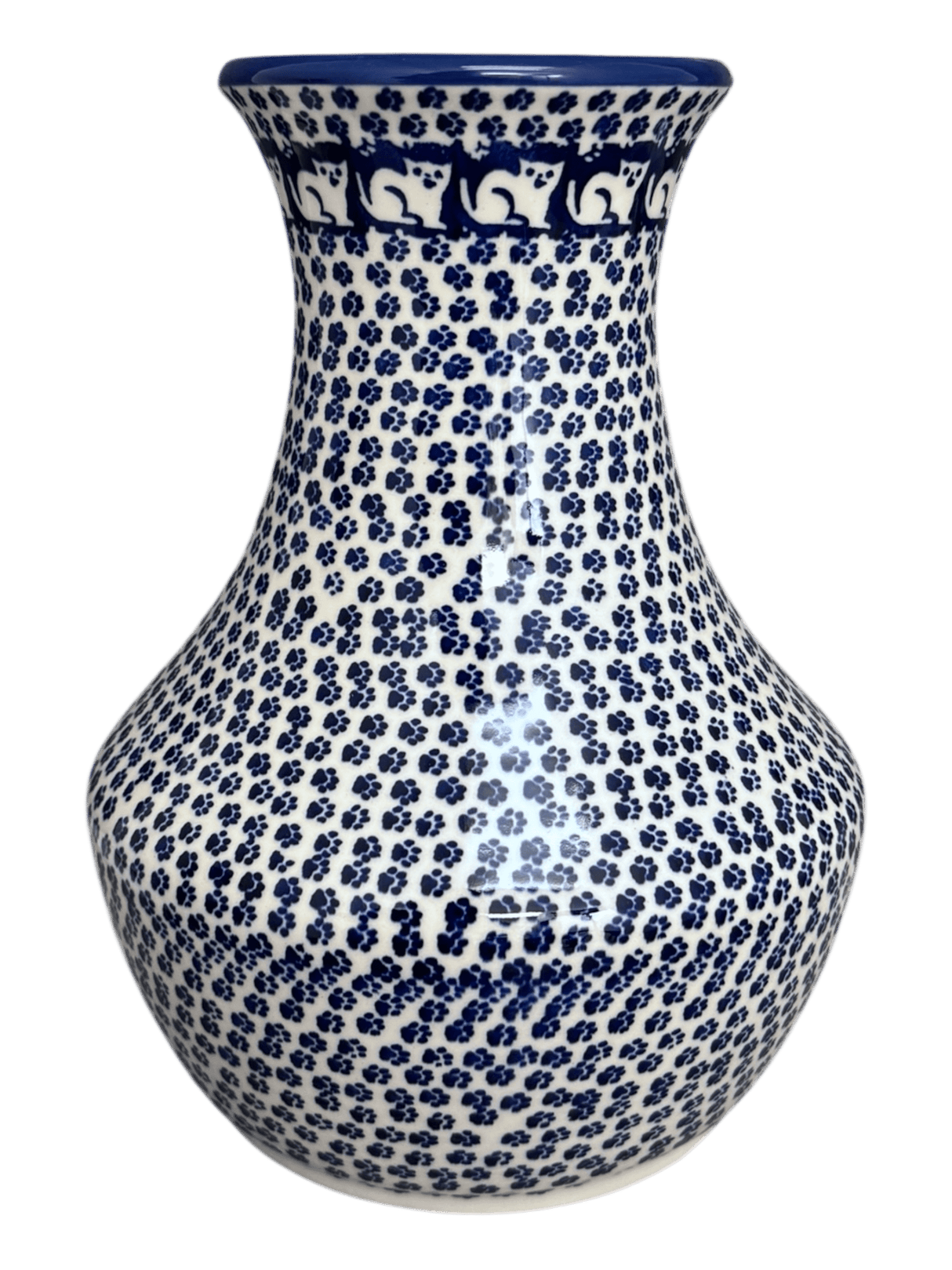 Vase, 10" in "Kitty Cat Path" by Manufaktura | W025T-KOT6