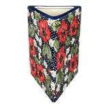 Vase, Triangular, 8" x 4.75" in "Poppies & Posies" by Manufaktura | W027S-IM02