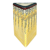 Vase, Triangular, 8" x 4.75" in "Sunshine Grotto" by Manufaktura | W027S-WK52
