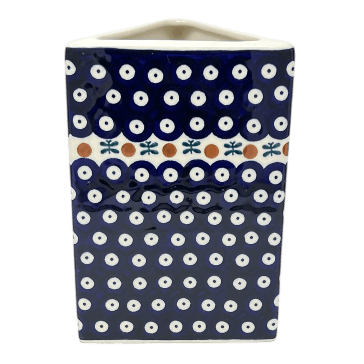 Vase, Triangular, 8" x 4.75" in "Mosquito" by Manufaktura | W027T-70