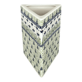 Vase, Triangular, 8" x 4.75" in "Riverbank" by Manufaktura | W027T-MC15