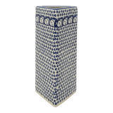 Vase, Triangular, Medium 8" x 3.25" in "Kitty Cat Path" by Manufaktura | W028T-KOT6