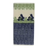 Vase, Triangular, Medium 8" x 3.25" in "Bunny Love" by Manufaktura | W028T-P324