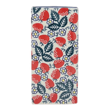 Vase, Triangular, Medium 8" x 3.25" in "Strawberry Fields" by Manufaktura | W028U-AS59