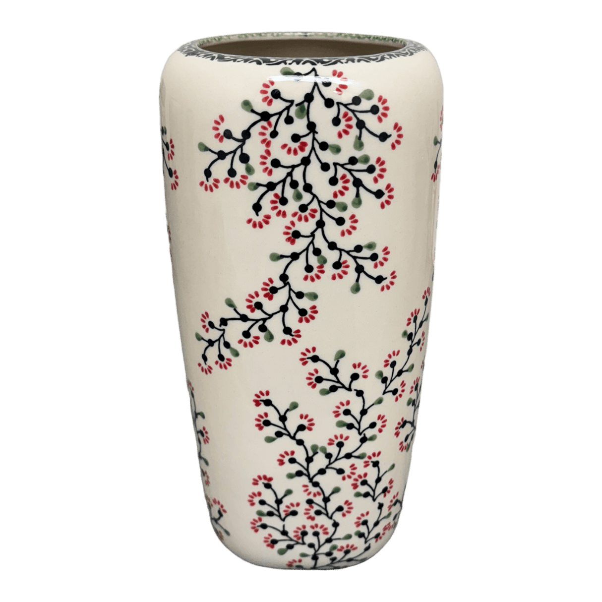 Vase, Tall, 11.75" in "Cherry Blossoms" by Manufaktura | W044S-DPGJ