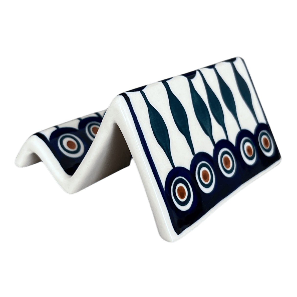 Stand, Card/Phone, 4" x 2" in "Peacock" by Manufaktura | W049T-54